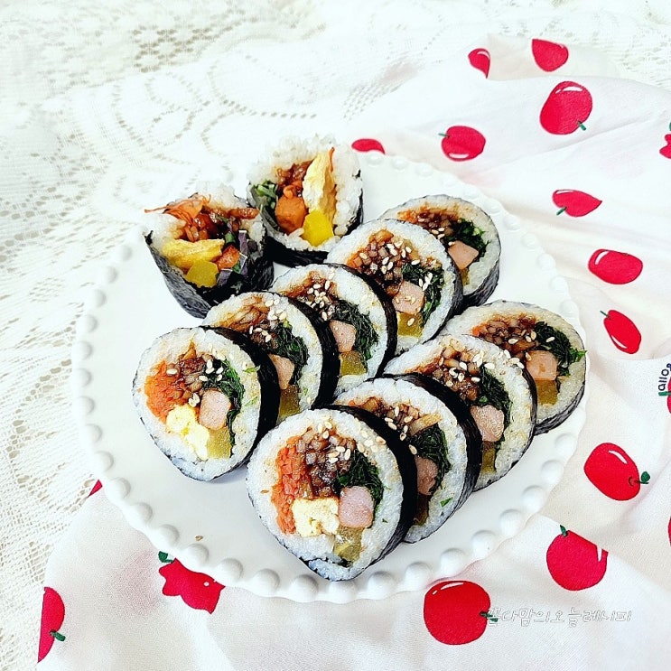 진미채 김밥 만들기 편의점 어남선생 진미채 김밥 레시피