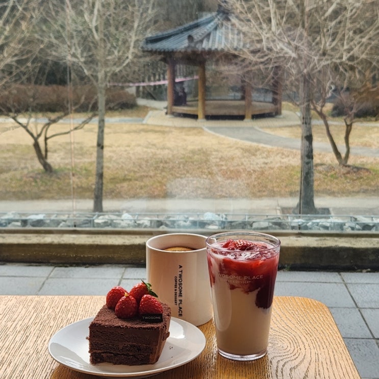  전남 화순 대형 카페 데이트 광주 근교 동구리호수공원 투썸플레이스
