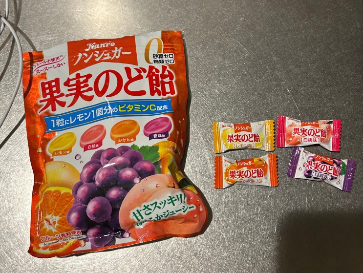  일본 후쿠오카 자유여행 맛집 [패밀리마트 추천][과일맛사탕&캔디][복숭아맛곤약젤리][맥주안주얇은오징어][메이지카쥬구미포도맛젤리][모리나가포테롱감자스틱][딸기우유][가루비포테이토칩]