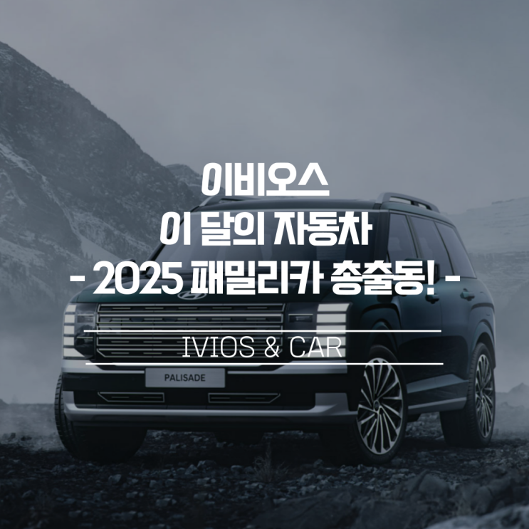 [이비오스 이달의 자동차] 2025년 패밀리카 기대주! 팰리세이드 & 아이오닉9 & ID.5 & Q7 당신의 선택은?