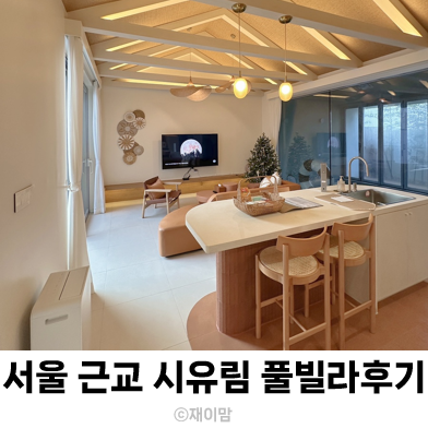  서울근교풀빌라 대부도감성풀빌라 시유림 숙소 수영하기 좋음