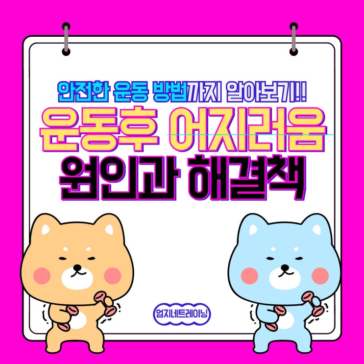  운동후 어지러움 원인과 해결책 안전한 운동법 제안 정발산PT