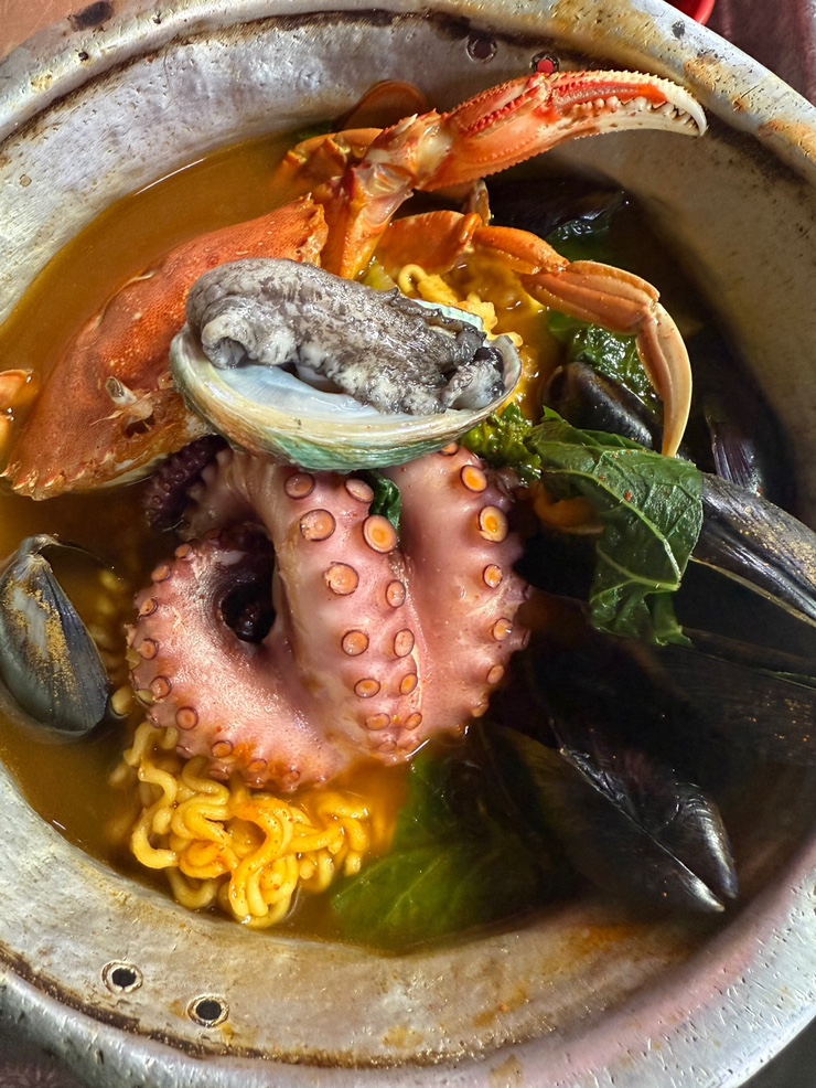  제주 애월 맛집 노라바 재료소진시 영업마감하는 바다뷰 해물라면집