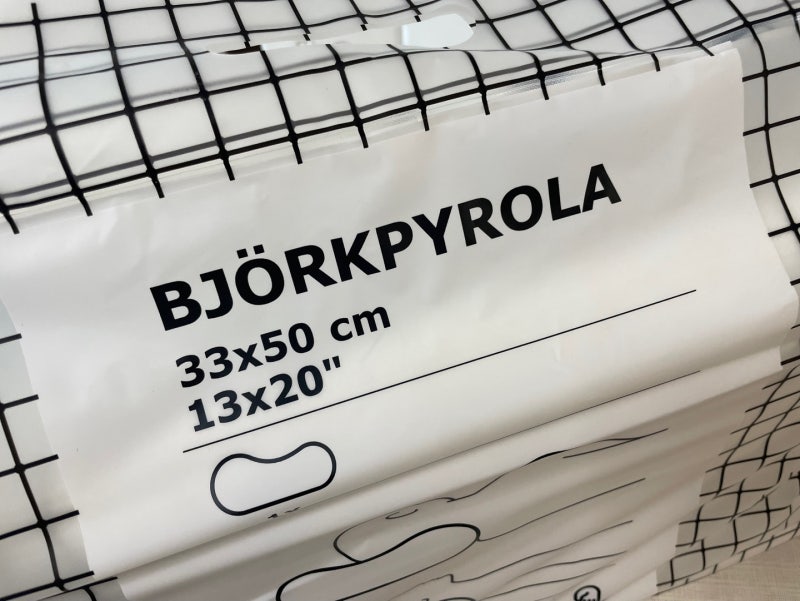 이케아 베개 (인체공학적 경추베개) 비에르크퓌롤라 BJORKPYROLA 재구매 후기