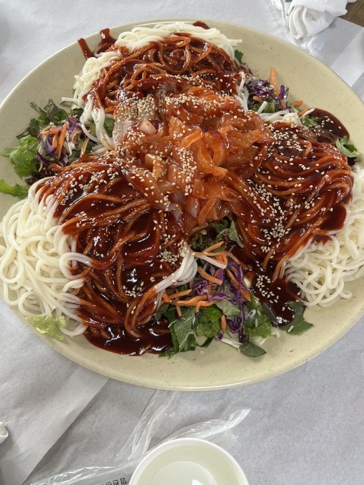  [제주] 해녀촌 회국수 맛집(바다 전망, 먹을텐데 제주)