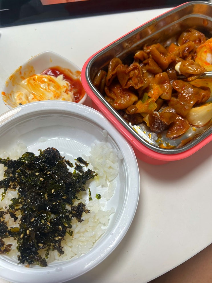  푸드위크에서 구매했던 내돈내산ㅣ실리빙 한입 대구 직화 곱창 참나무 불맛 돼지곱창