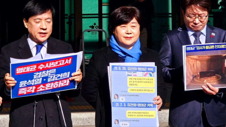 더불어<b>민주당</b> 명태균 게이트 진상조사단 대검찰청 <b>항의방문</b>