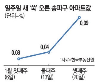 [부동산뉴스] 1월24일(금)-토허제 풀리나…송파 집값 나홀로 '들썩' ....