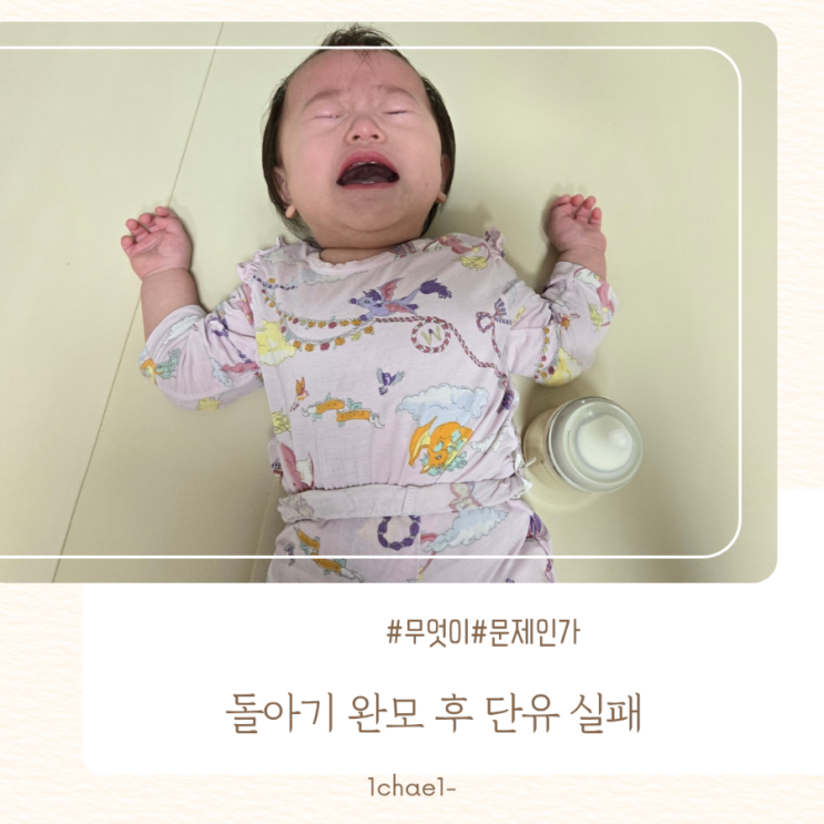  [1화] 돌 아기 완모 후 단유 실패