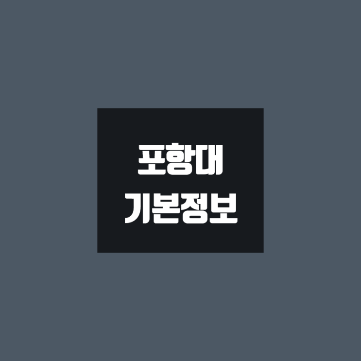 포항대 대학정보 (학생수, 교수수, 기숙사 / 설치학과 & 전공, 수시·정시 경쟁률)