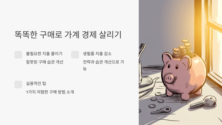  생필품을 저렴하게 구매하는 팁 7가지