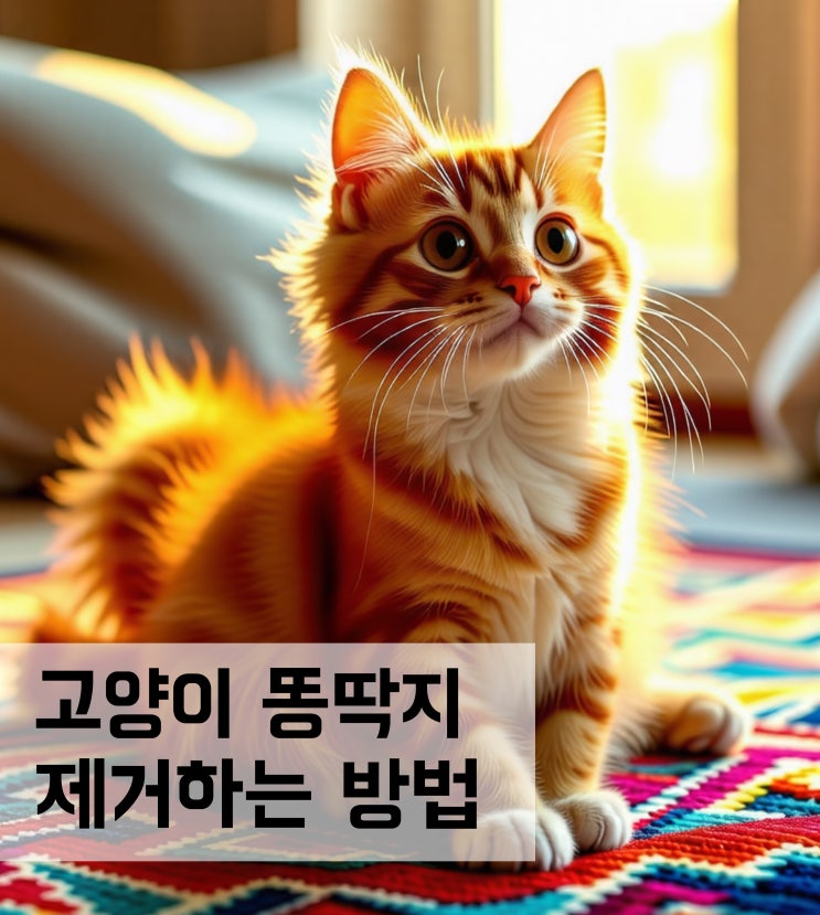  고양이 똥딱지 원인 및 제거하는 방법