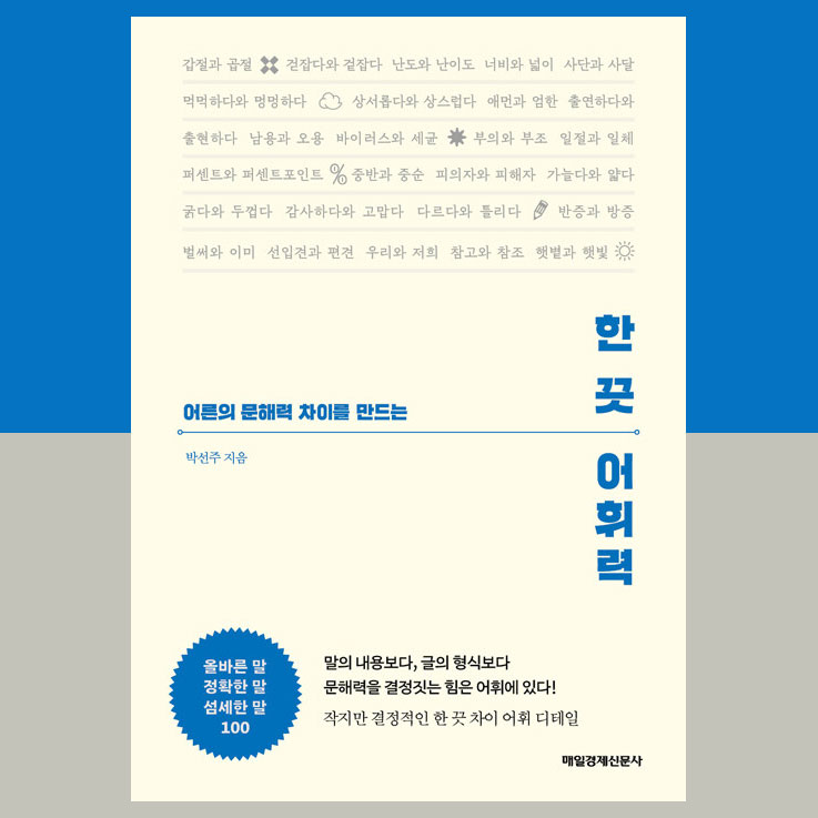  문해력을 높이는 책. 한 끗 어휘력 by박선주