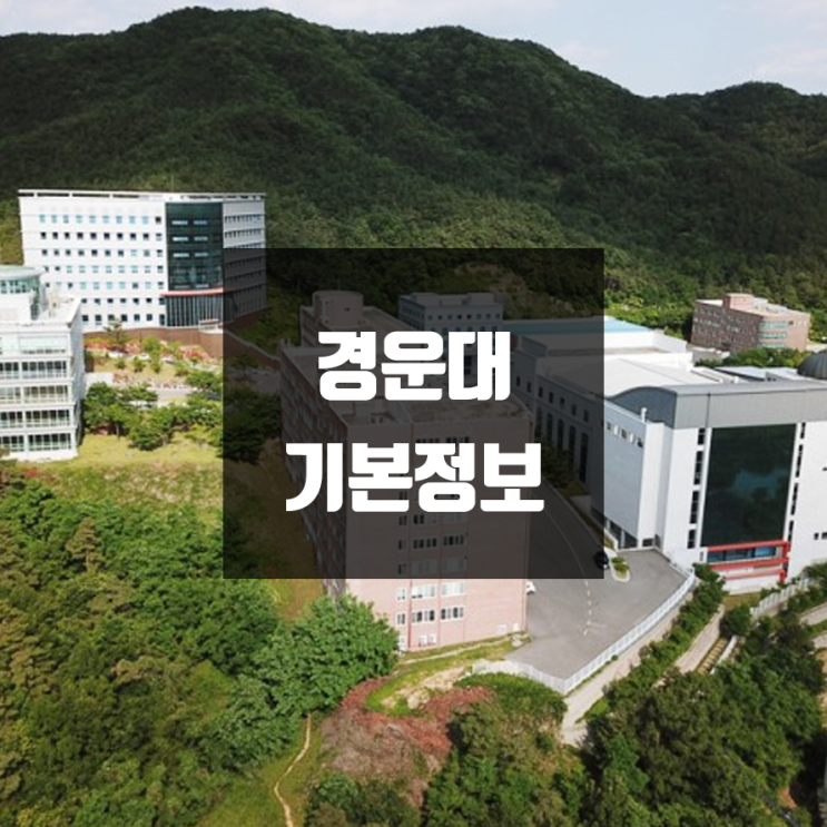 경운대 대학정보 (학생수, 교수수 / 설치학과 & 전공, 수시·정시 경쟁률)