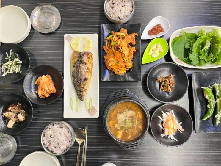  대전 서구 만년동 한식 맛집, 청사초롱의 고등어구이 한상과 제육볶음한상 후기