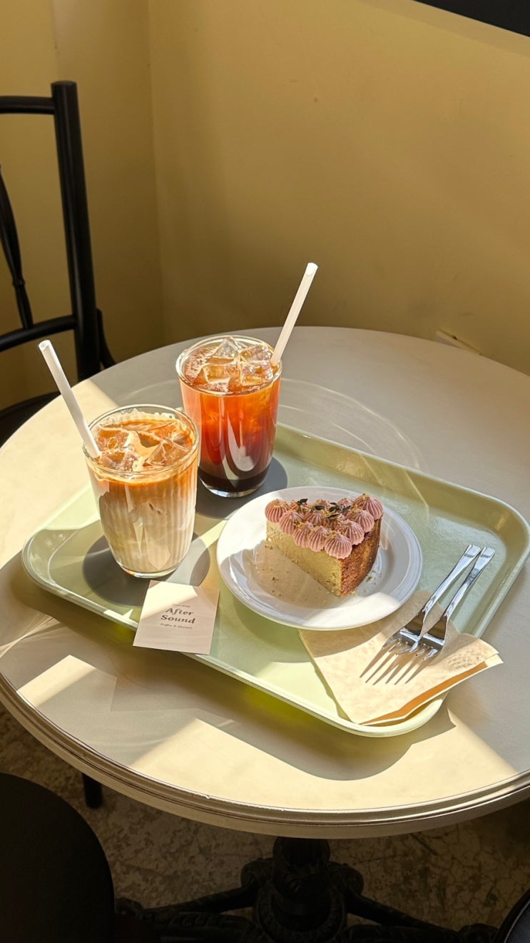  포항양덕카페 에프터사운드 네덜란드 스페셜티 커피 디저트 맛집 찾는다면