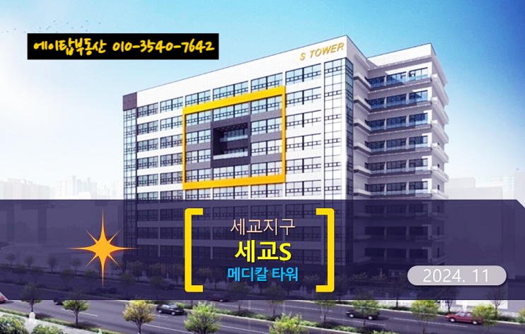  오산 세교 S 메디컬 타워 병의원, 학원 추천 상가 분양