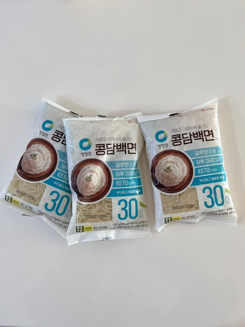 콩담백면 두부면 칼로리 요리법 맛후기