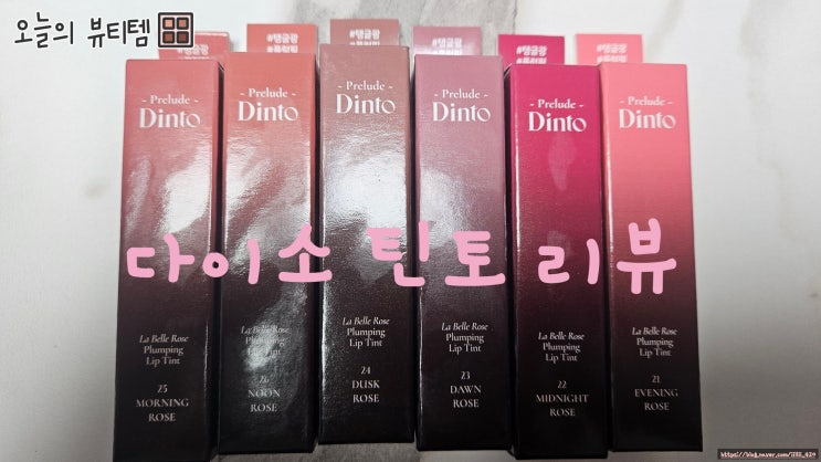  내 돈 내산 다이소 딘토 프릴루드 틴트 전 색상 리뷰