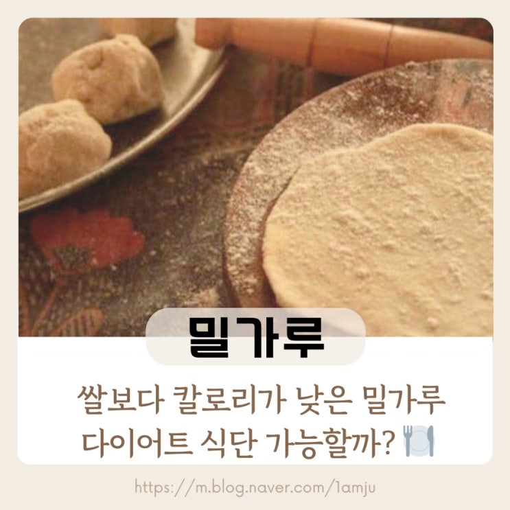 사실은 쌀보다 낮은 칼로리 밀가루 다이어트 가능할까