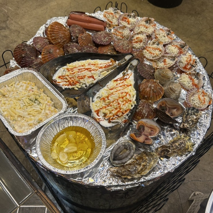 광주 용봉동 조개구이 맛집 회식장소 추천 대천 조개구이