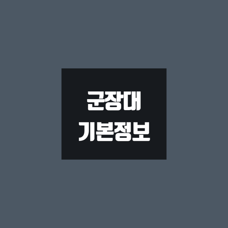  군장대 대학정보 (학생수, 교수수, 기숙사 / 설치학과 & 전공, 수시·정시 경쟁률)