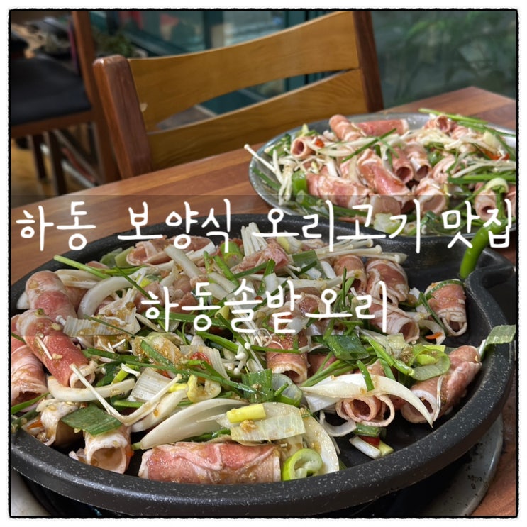  [하동] 스테미나 보양식 맛집, 하동솔밭오리