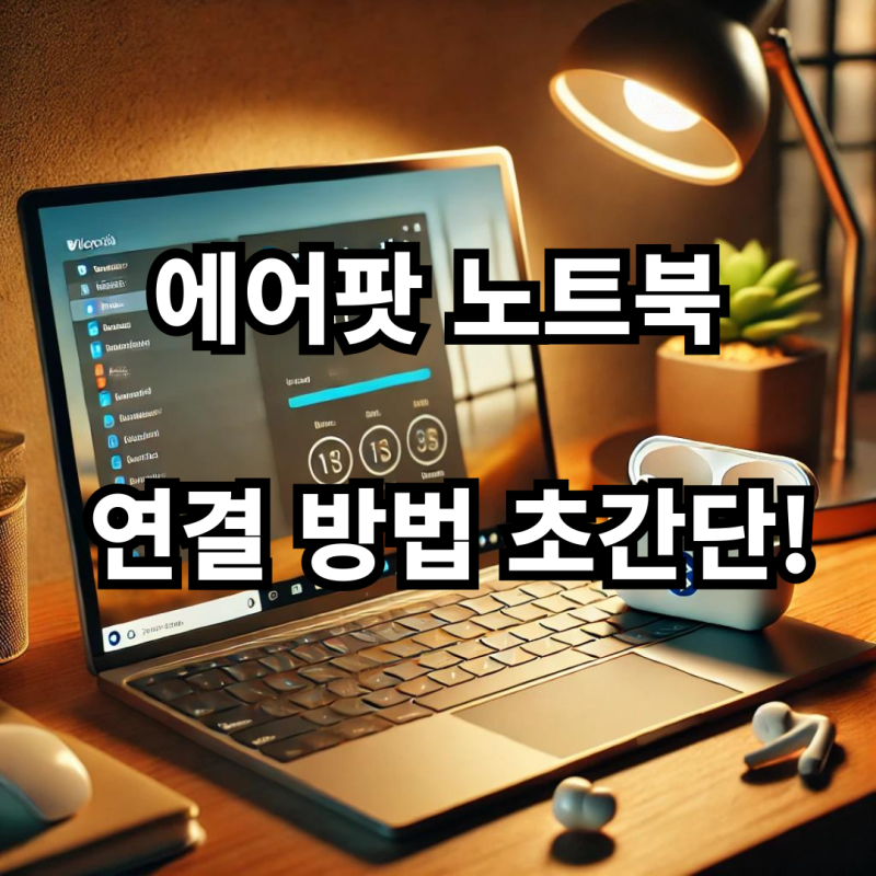에어팟 프로 2를 윈도우 10,11 노트북에 블루투스로 연결하는 초간단 방법!