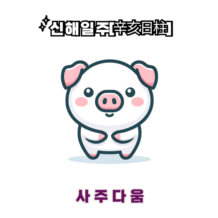  신해일주[辛亥] - 이해력과 관찰력이 뛰어난 멋쟁이 / 하얀 돼지 / 현빈사주, 채정안사주 / 신해일주 남자, 신해일주 여자, 신해일주 연예인, 신해일주 을사년