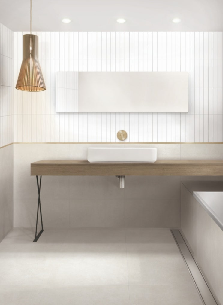  KT 7021M-300*600 화이트 백색 무광 바 모자이크 도기질 타일- 위생도기및 타일 도매 납품 주식회사 건우하우징