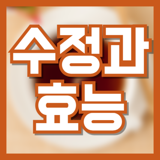  수정과 효능 맛있어서서 먹었는데 이렇게 건강하다고!?