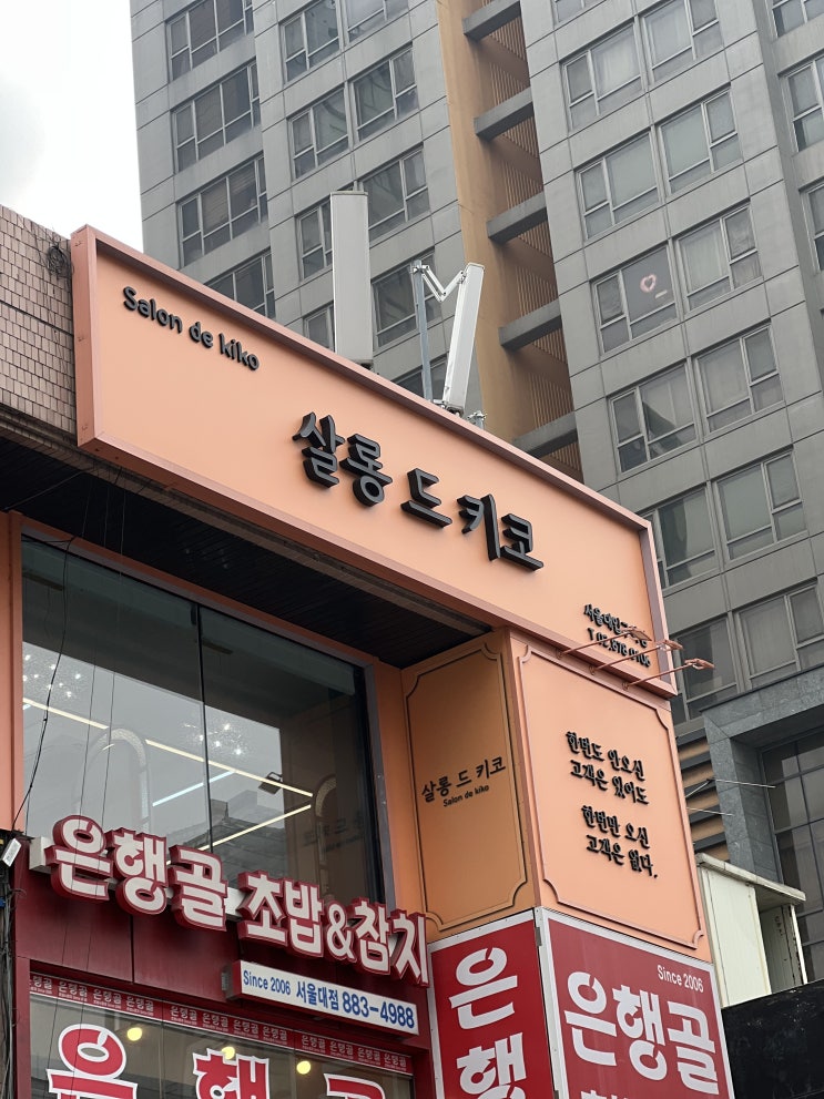  [서울대입구] 서울대입구미용실 살롱드키코 클리닉 후기