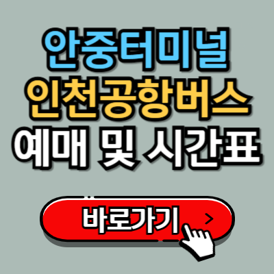  안중에서 인천공항 가는 8822번 버스 예매, 시간표, 정류장 위치 정보 총정리!