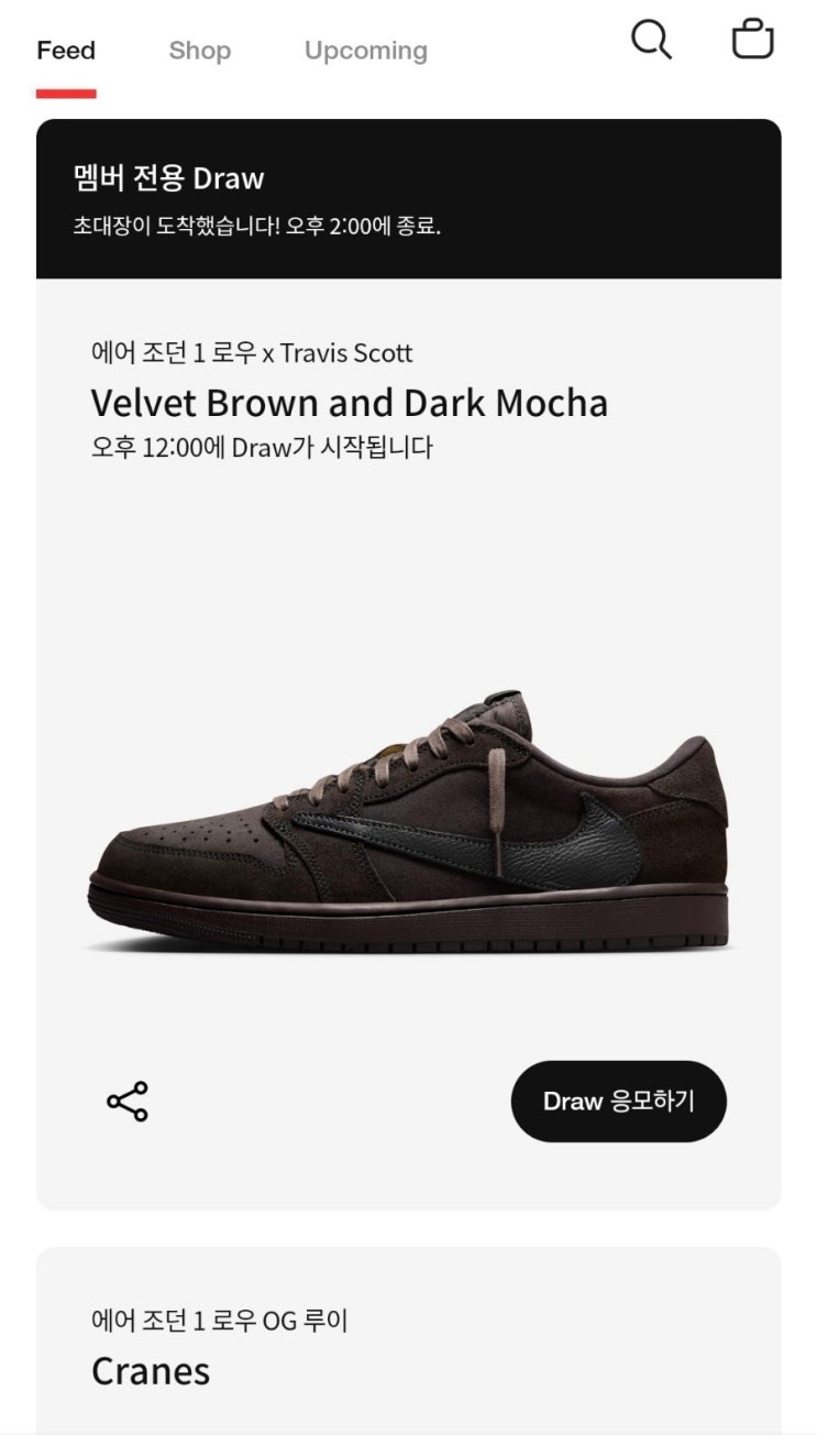  나이키 SNKRS EXCLUSIVE DRAW(나이키 익스클루시브 드로우)