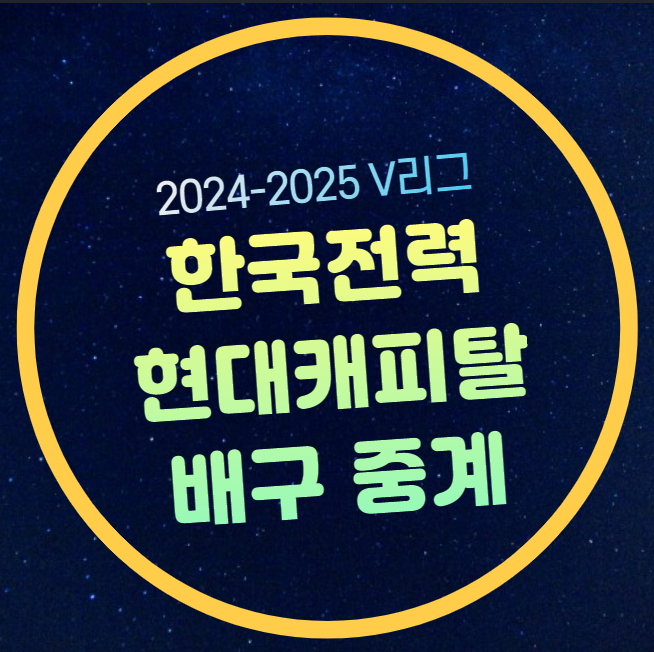 <b>현대캐피탈 한국전력</b> V리그 중계 남자부 2025년 1월 24일... 