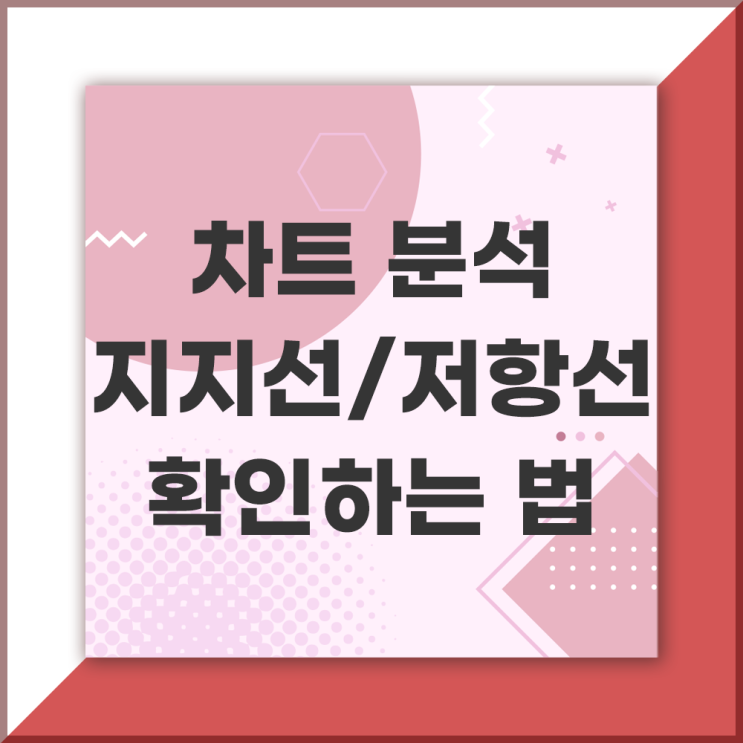  차트분석 : 지지선과 저항선 뜻과 만드는 법