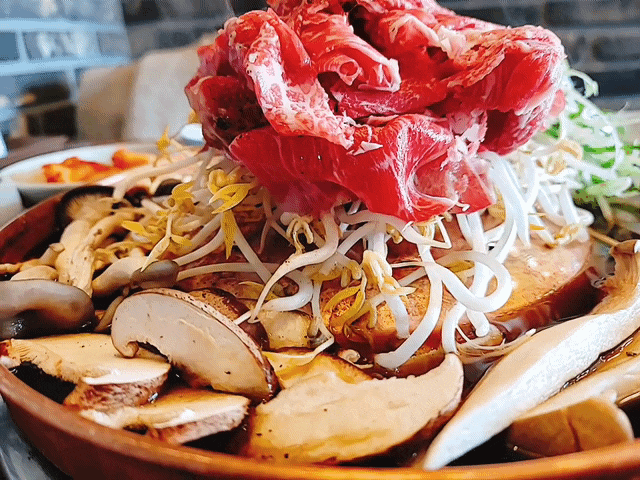  논산갈비찜맛집, 샤브타입의 건강식 원산면옥