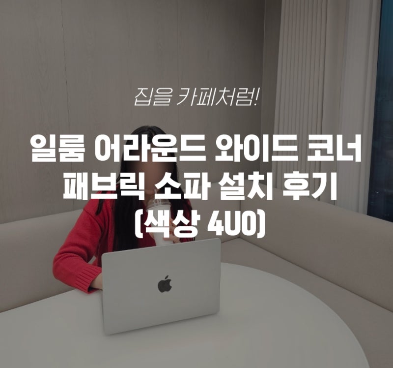일룸 어라운드 와이드 코너 패브릭 소파 설치 후기(색상 4U0)