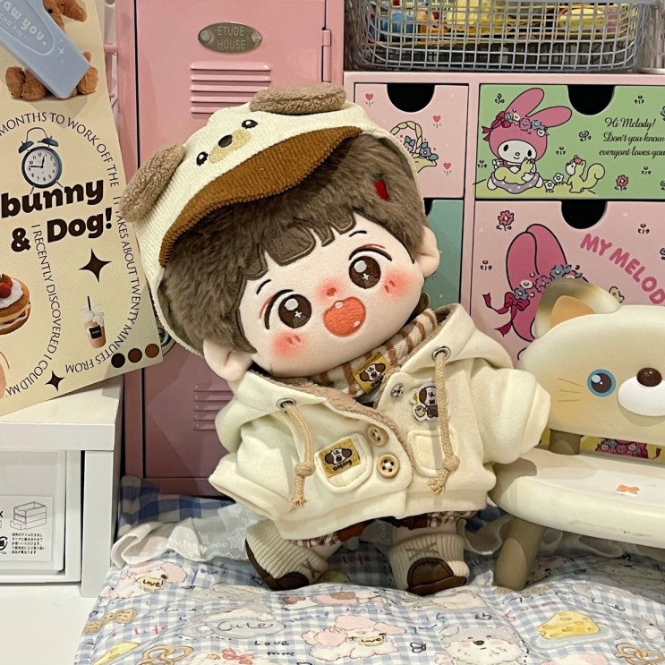  20cm 커피 강아지 세트 인형옷 아이돌인형옷