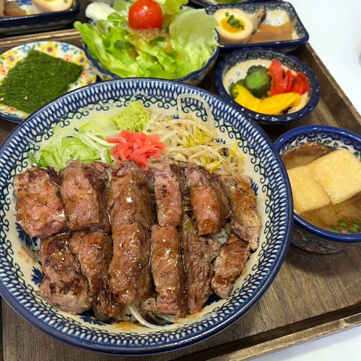  인천송도트리플스트리트맛집 미도인 스테이크덮밥 존맛!