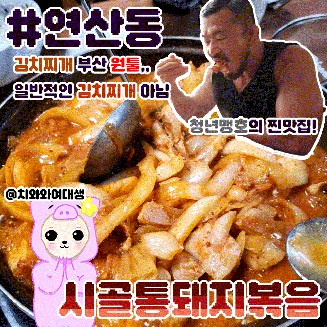  부산 시청 맛집 시골통돼지볶음 연산동 술집 솔직후기