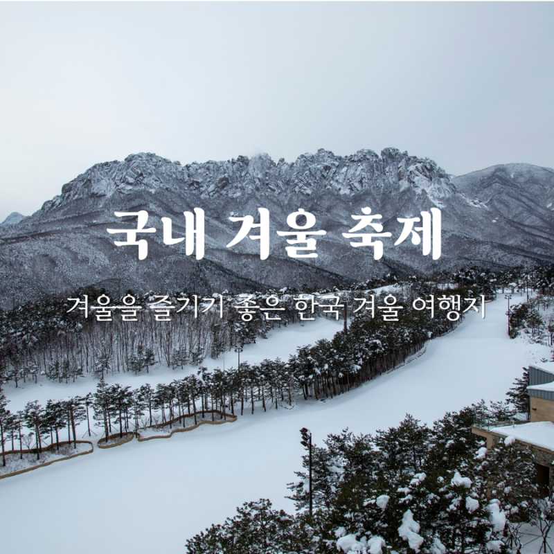 국내 겨울 축제와 함께 하는 한국 겨울 여행지 추천
