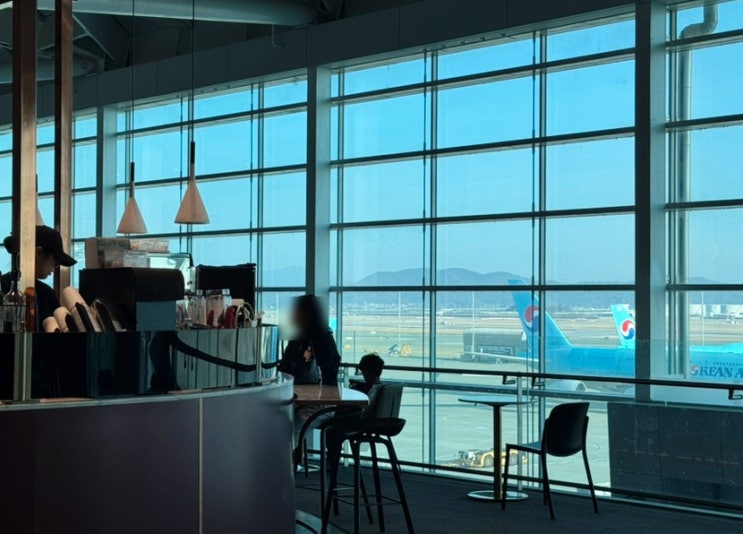  [인천공항 꿀팁] 제2터미널 공항 비행기뷰 파스쿠찌 카페 (24시간 운영)