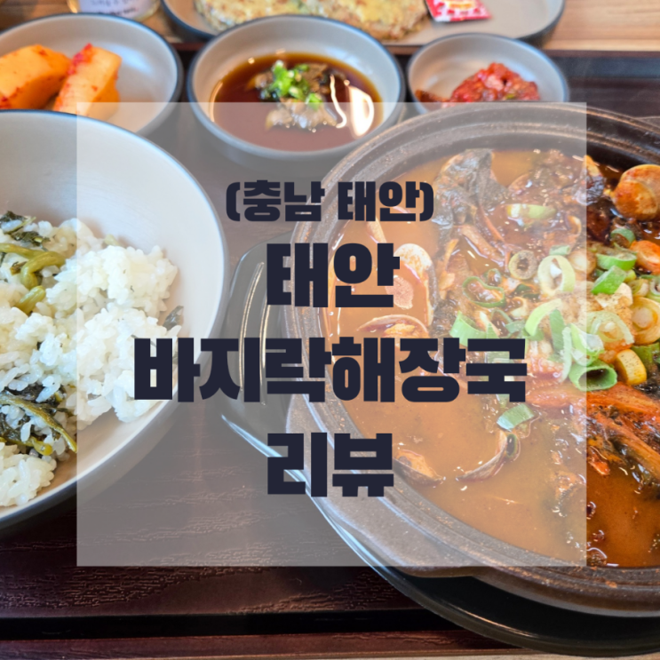  (충남 태안) 얼큰하게 맛있는 "태안 바지락 해장국 "