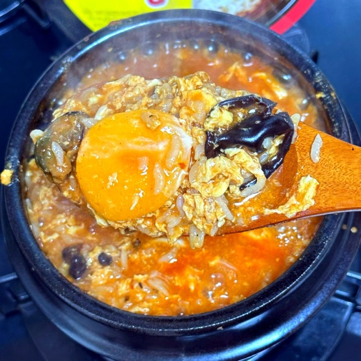  간편식 CU신상)불향가득! 해물진짬뽕국밥!!