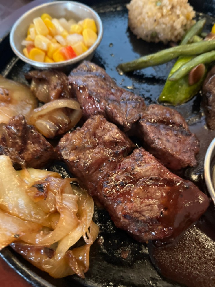  양재천 핫플! 가족 외식에 딱 좋은 한우 스테이크 맛집 리뷰 한우라서 더 맛있는 스테이크 양재점