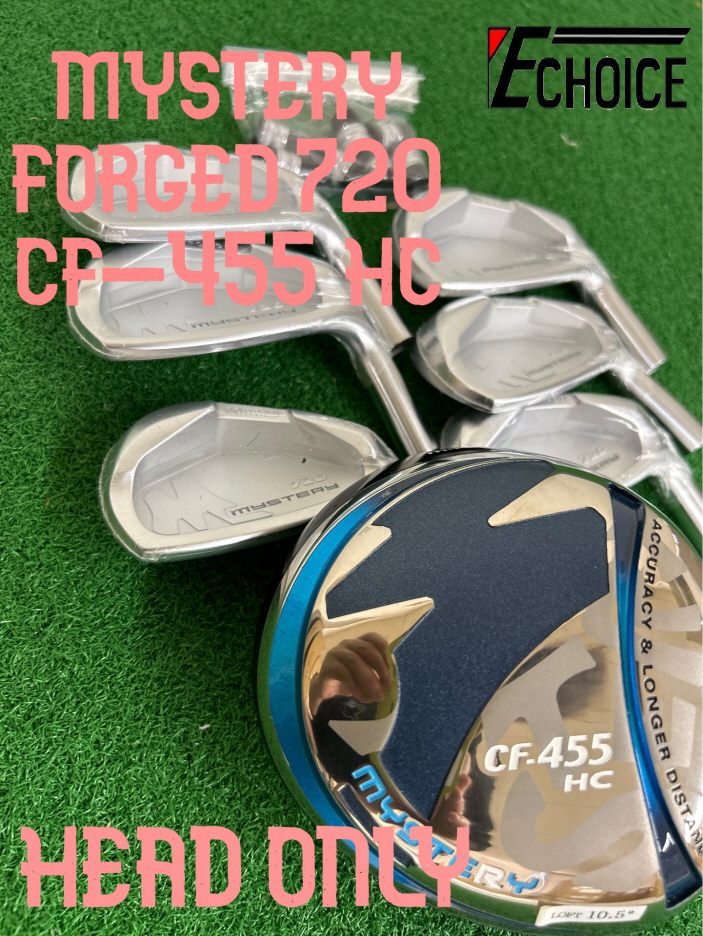 [MYSTERY] 시니어  여성 골퍼들이 자주 애용하는 아이언 헤드 FORGED 720 와 드라이버 헤드 CF-455 HC