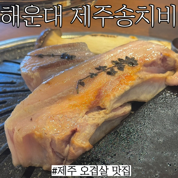  해운대고기집: 제주도 흑돼지 오겹살 제대로 하는 중동 맛집 "제주송치비"