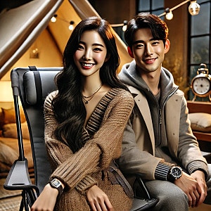 " 힐링의 완성! 북유럽 감성 접이식 안락의자✨"