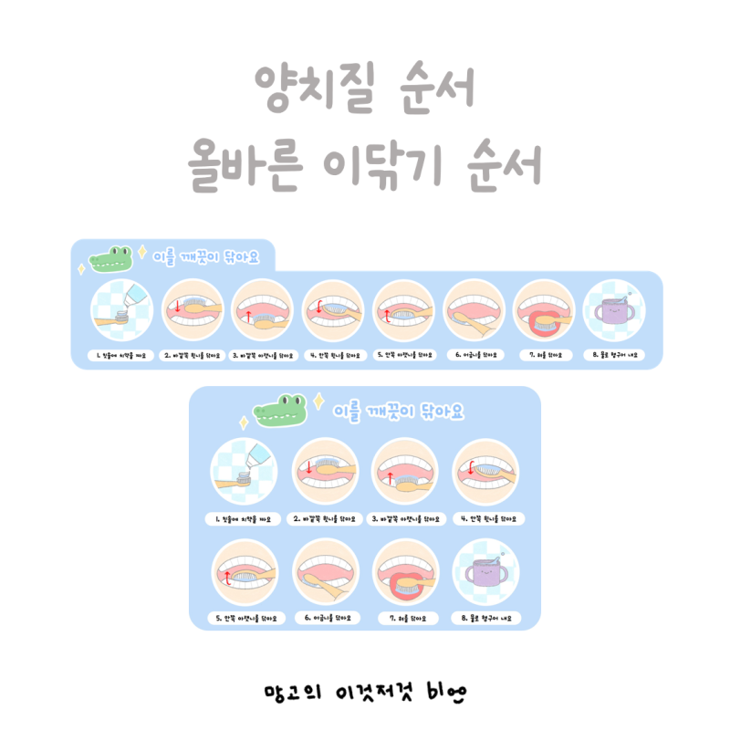 [신학기준비] 이닦기순서 도안 / 이닦기 순서도 / 양치질 순서도 / 양치질 순서 도안 / 어린이집 화장실 환경구성 / 양치 ...